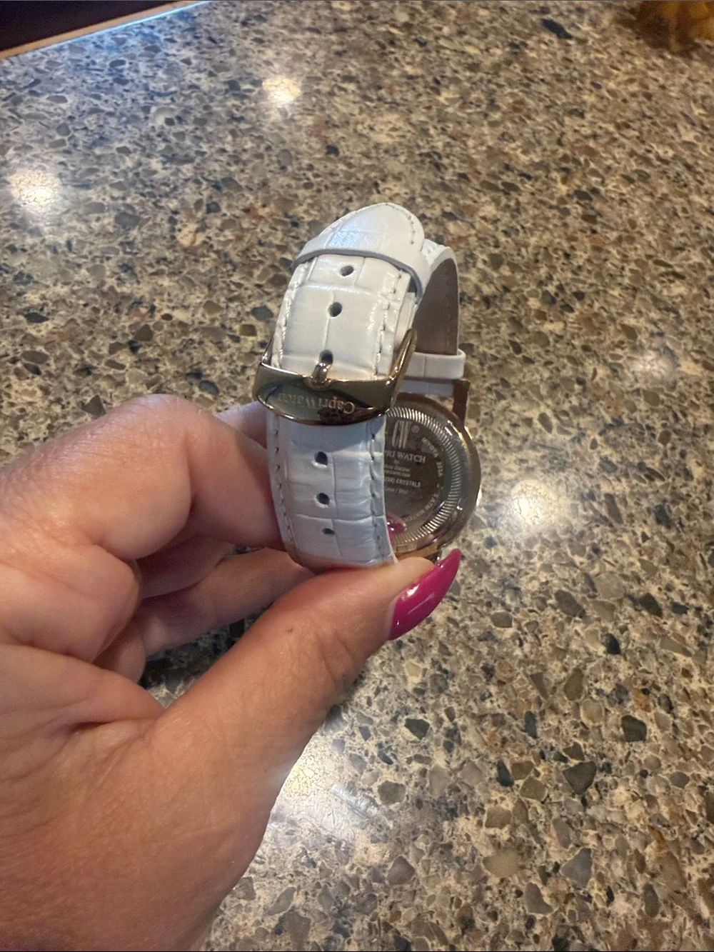 Women's CAPRI  White Strap Crystal Heart  watch Multi Joy/XX